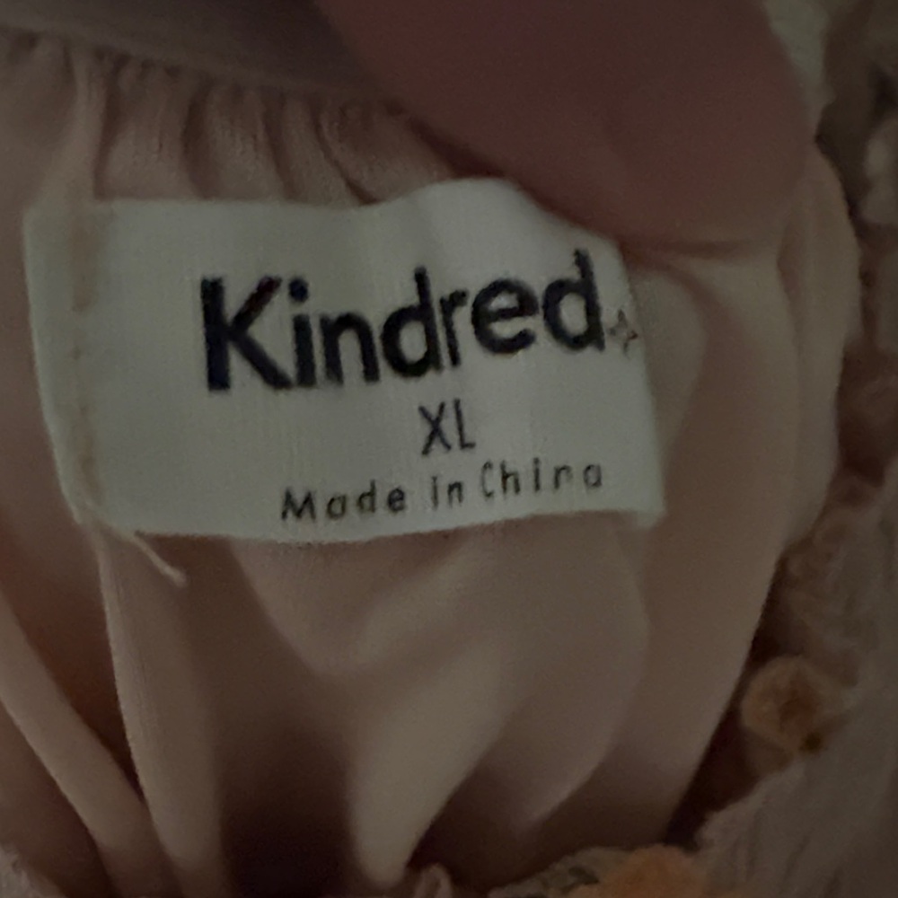 Anthropologie Kindred Blush Floral Embroidered Dress - Picture 2 of 3